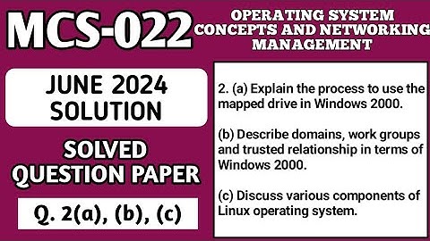 P3- 2(a), (b), (c) | MCS 022 June 2024 Solution | MCS 022 Solved Question Paper | Mcs22 Important