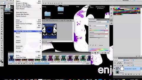 How to save a gif in photoshop CS5
