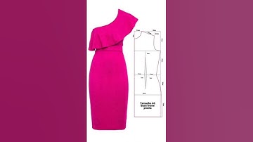 easy dress cutting | one shoulder dress #cuttingskills #diy #onepiece #sweinghacks #fashion