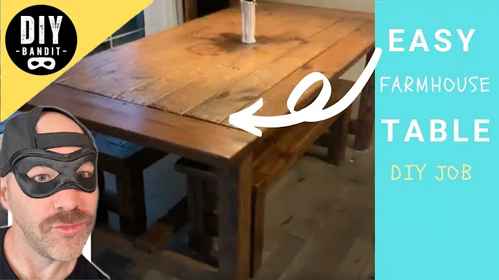 🔥 Easy DIY Farmhouse Table w/ Matching Benches➔ Weekend Project, All for Under $200, Ana White Plans