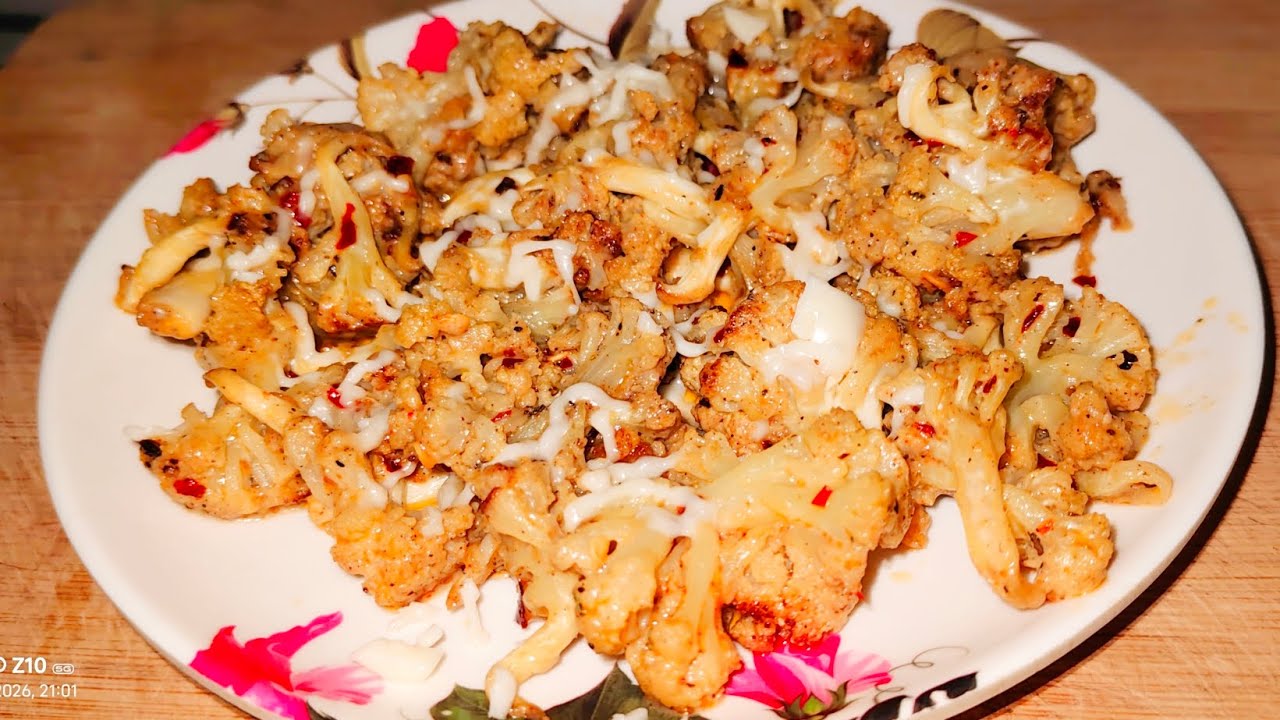 Cheese 🧀 cauliflower recipe||easy to made at home||Evening snacks.