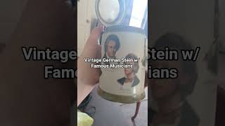 Thrift Store find German Stein #goodwill #beethoven #vintage #germany