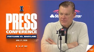 Illinois Men's Basketball | Postgame Press Conference vs. Maryland 1/21/26