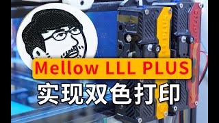 Achieving two-color printing using two Mellow LLL PLUS buffers: a DIY 3D printer.