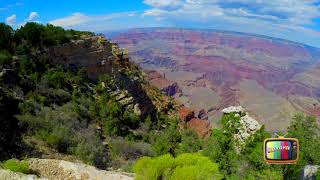 A view of the Grand Canyon with relaxing music