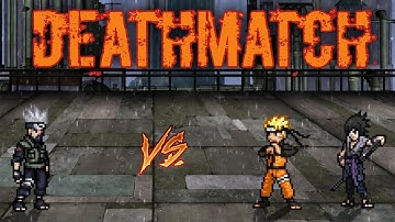 DMS Kakashi(New) VS Naruto OP(all form) & Sasuke Indra V2 in Jump Force Mugen