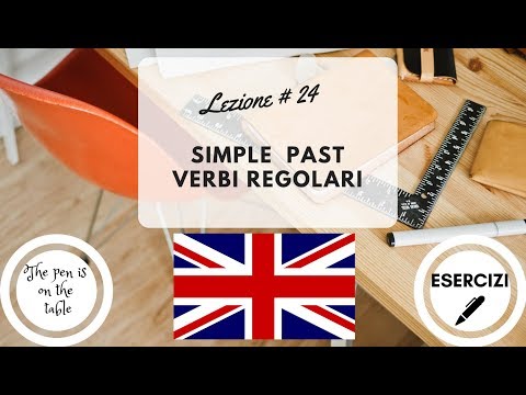 Lezioni di Inglese - Lezione 24: SIMPLE PAST - VERBI REGOLARI (con esercizi)