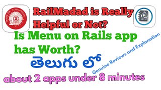 RailMadad | MenuonRails | Telugu | UpdateRaja screenshot 5