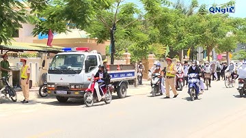 Đảm bảo an toàn giao thông cho học sinh | Mô hình “Cổng trường an toàn giao thông” | QNgTV