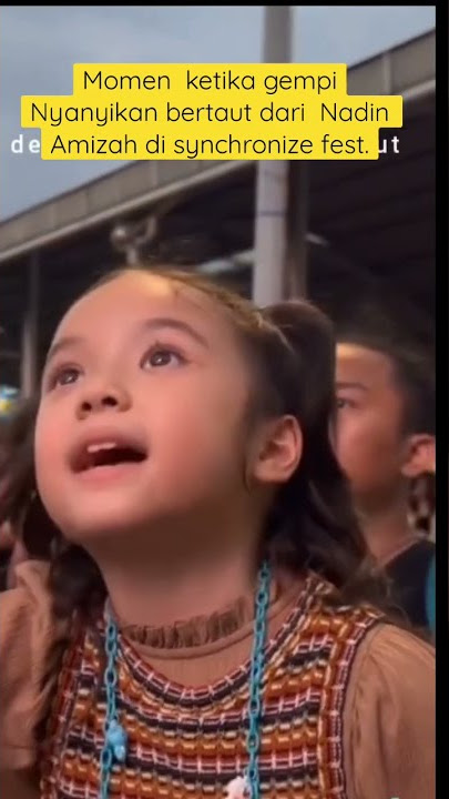 Pertanahan kali nonton konser musik festival || gempi asik nyanyi lagu idola‼️