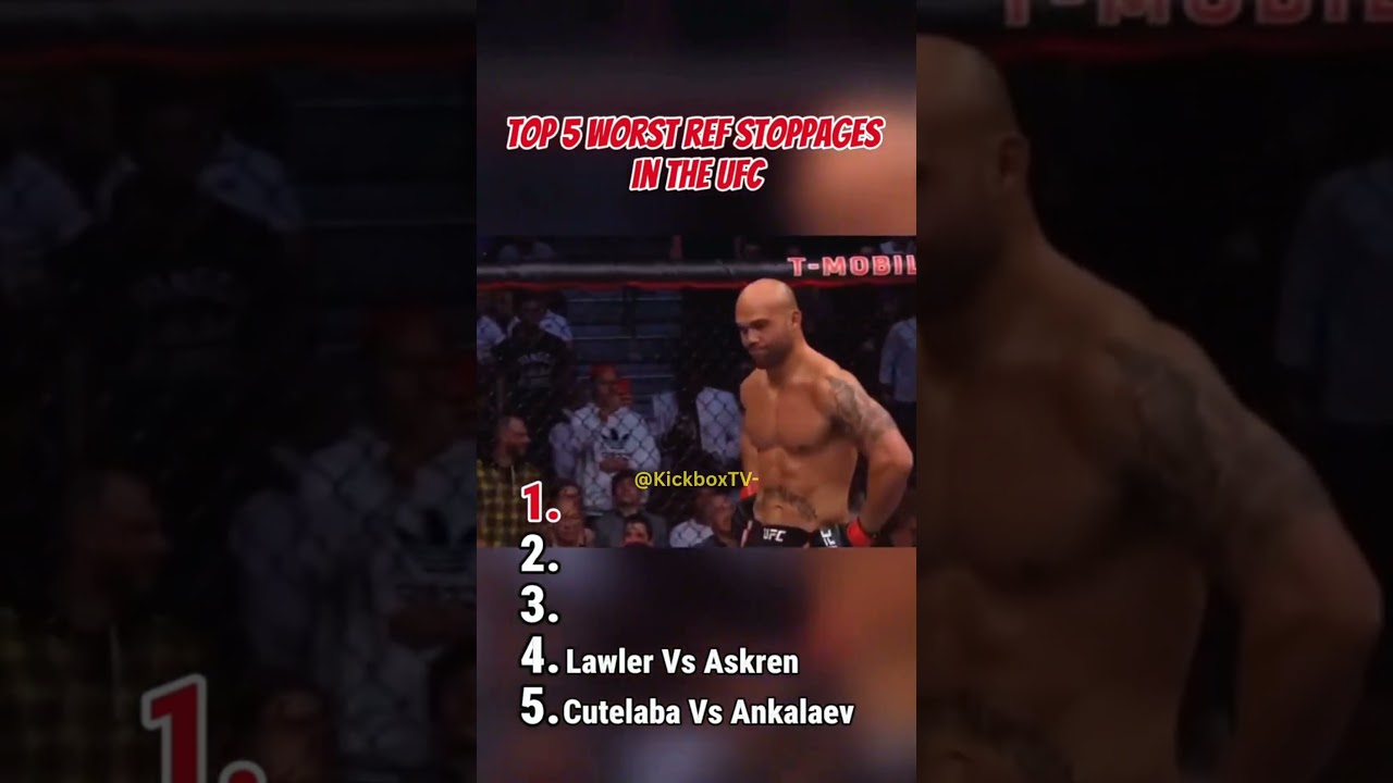 Worst UFC Referee Mistakes EVER