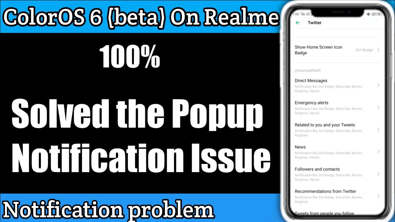 ColorOS 6 (beta) On Realme 2 Notification Problem Solved | Popup Notification problem solved