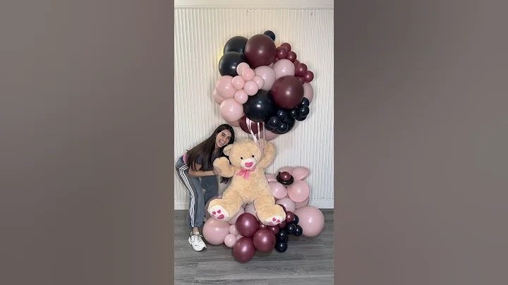 Easy Teddy Bear decoration with balloons. ​⁠ @gemarballoon just launched 3 new colors 😍