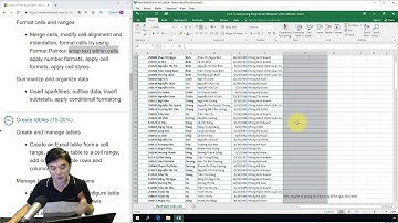 Ôn thi MOS Excel 2016: 2.2.4. Tự động xuống dòng văn bản (Wrap text within cells)