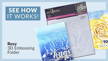 Wow! This Rosy 3D Embossing Folder will help you create stunning cards!