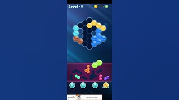 Block! Hexa Puzzle~HexaMage A block 9 to 11 levels~ level-9