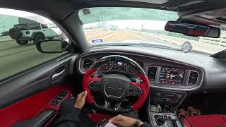 RAINY SUNDAY MORNING POV IN MY 600HP DODGE CHARGER SCAT PACK + COPS PULL ME OVER