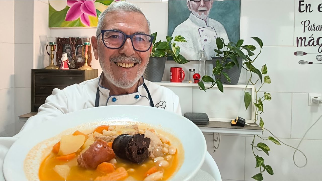 Judías blancas con costillas, buenísimas y fácil de hacer 