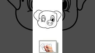 How to draw a piglet 🐷