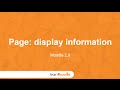 Learn Moodle 2015: Moodle Page
