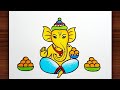 Ganpati bappa drawing  ganesh chaturthi special drawing ganesha drawing step by step