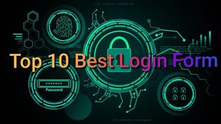 Top 10 Best Login Form Design #login #design #trend