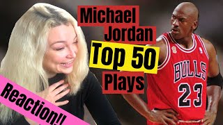 New Zealand Girl Reacts to MICHAEL JORDAN TOP 50 PLAYS