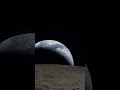 Earthrise from Behind the Moon | Artemis Crew View 🌍🌕#nasa #moon #earth #artemis #space #spacex