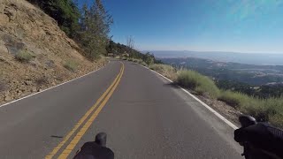 Play video: Riding a road bike down from Mt. Hamilton