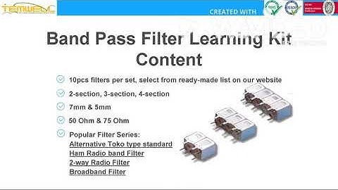 BandPass Filter Learning Kit