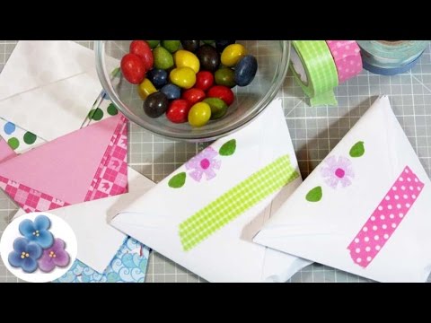 bolsas de papel para regalos fácil dulceros para niños origami