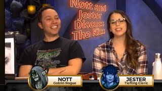 Critical Role: Nott and Jester discuss the kiss or everyone watching Sam and Laura act up a storm