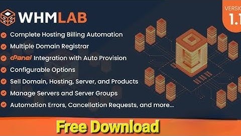 Free Download WHMLAB | Whm Lab Nulled Script | #freedownload