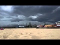 Storm cell arriving at Maroubra Beach, Sydney