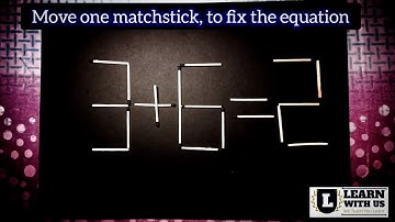 Move One Matchstick to Fix the Equation 🤔 | Can You Solve It? #puzzle #shorts @learnwithus13