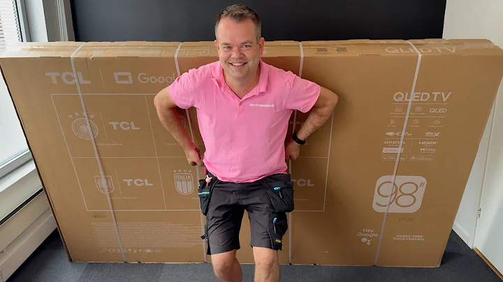 2025 TCL 98" QLED810K 4K QLED TV unboxing and wall mounting