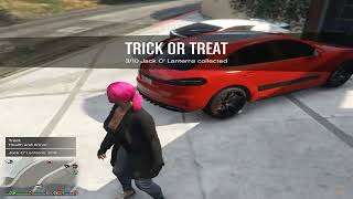 GTA Online Halloween Trick or Treat - Collecting 10 Jack O&#39; Lanterns in a Row