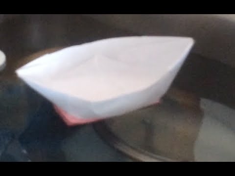 how to make a paper boat - origami speed boat making