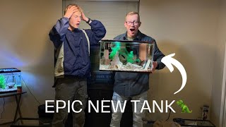 Setting up *NEW* 10 Gallon Fish Tank with the Fellas!!