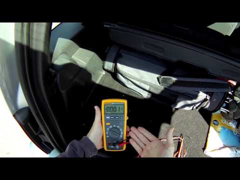 How to Test a Rear Window Defroster Grid With The Fluke 233