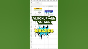 VLOOKUP With VSTACK in Excel ❗❗ Vlookup magic🔮#excelshorts #exceltricks #exceltutorial