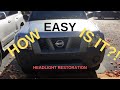 How to restore your faded headlights!! Permanently??