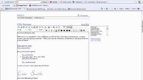 How To Create A Blog Broadcast With Aweber