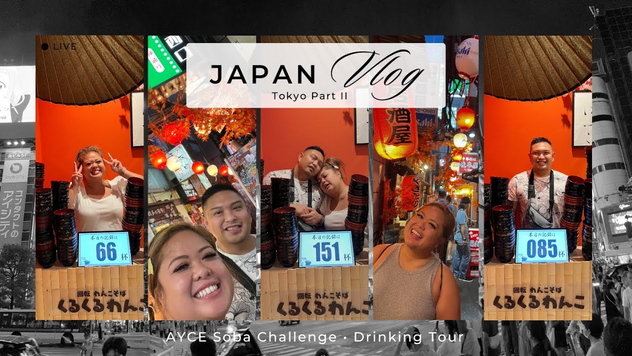 🍜 All You Can Eat SOBA Challenge + Drinking Tour at Golden Gai