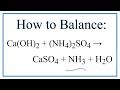 Balancing Chemical Equations Strategies