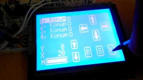 GLCD TOUCH PANEL PIC - 2 AXES LINEAR MOVEMENT SYSTEM CONTROL