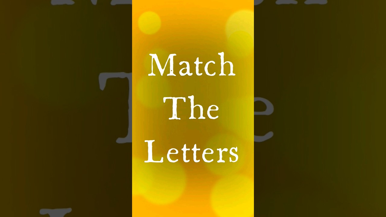 Match the Letters With Picture Part-3 