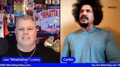 CARLITO TALKS ROYAL RUMBLE APPEARANCE, WWE,  APPLE GIMMICK, GLOW, & MORE ON THE "WHATTADAY" SHOW!