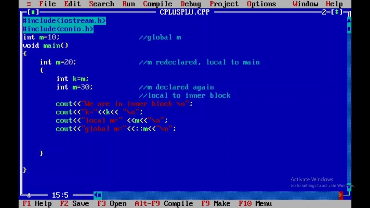 simple c++ program for beginners | turbo c++ #chandraprabhaacademy ...