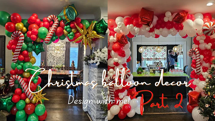Balloon garlands diy | Festive christmas ideas | Balloon decoration ideas #balloons #christmas #diy